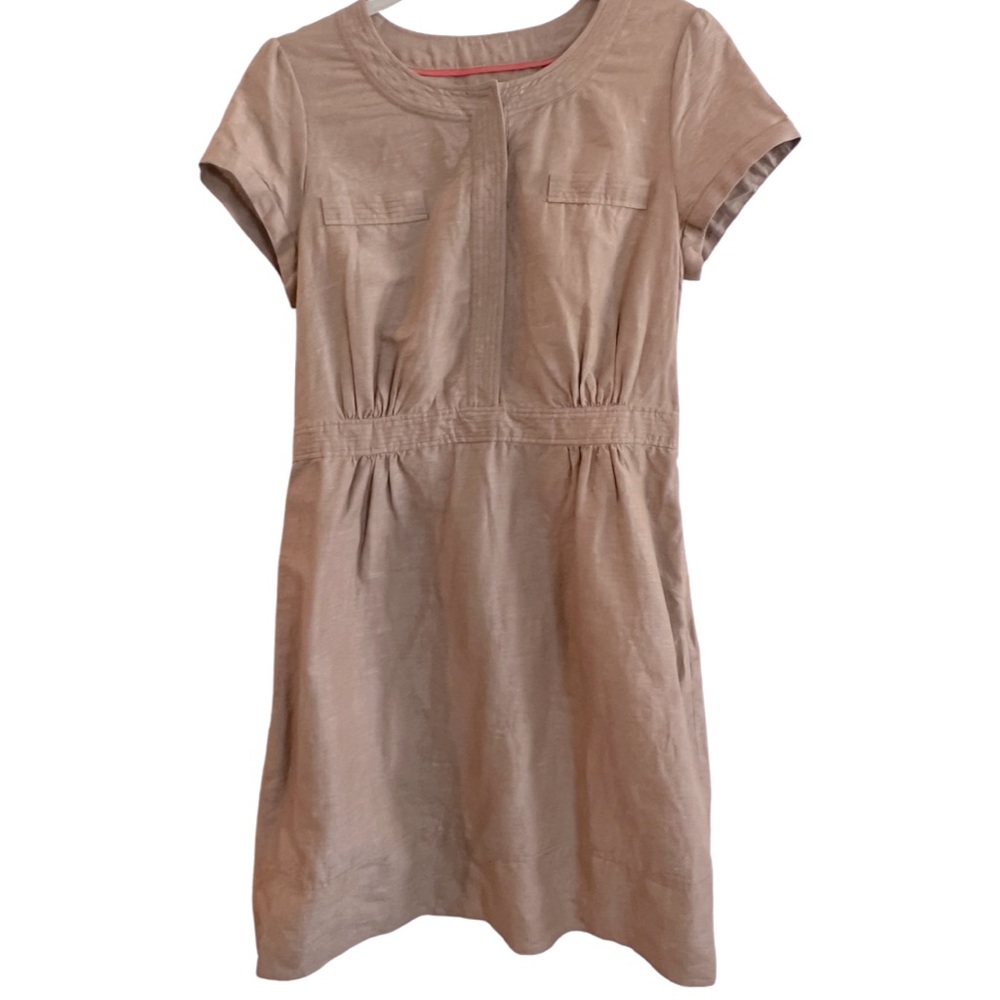 Boden Tan Short Sleeve Dress